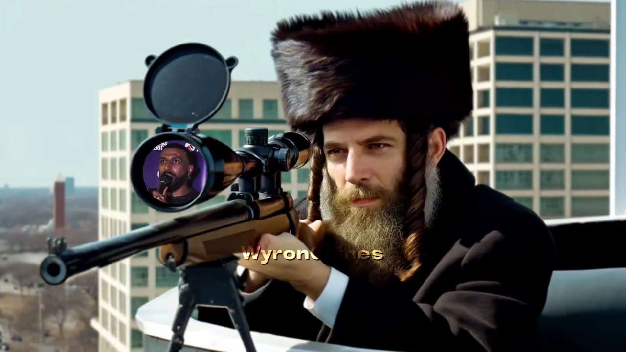 RED DOT LASER on MYRONS HEAD as he debates JEWS OUTSIDE in Miami!!!