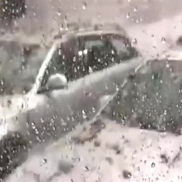 In the USA, precisely in Arkansas, violent hailstorms