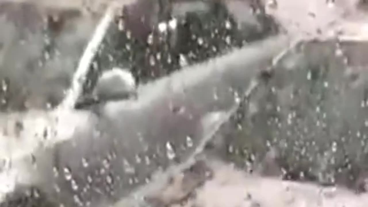 In the USA, precisely in Arkansas, violent hailstorms