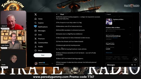 Pirate Radio Happy FU Friday! 06/06/25 / ParodyGummy.com Promo: TT47