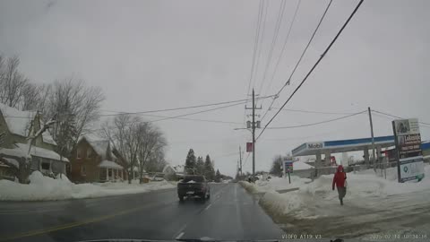 [4K] Sutton, Ontario! #2 Winter day after 6" (15.24cm) Snow day driving, ON. CA.
