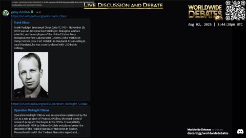 Worldwide Debates LIVE - # 0001 - YouTube/Rumble/Twitch/Kick