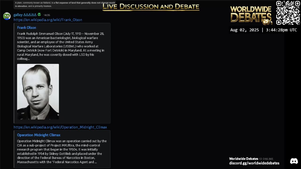 Worldwide Debates LIVE - # 0001 - YouTube/Rumble/Twitch/Kick