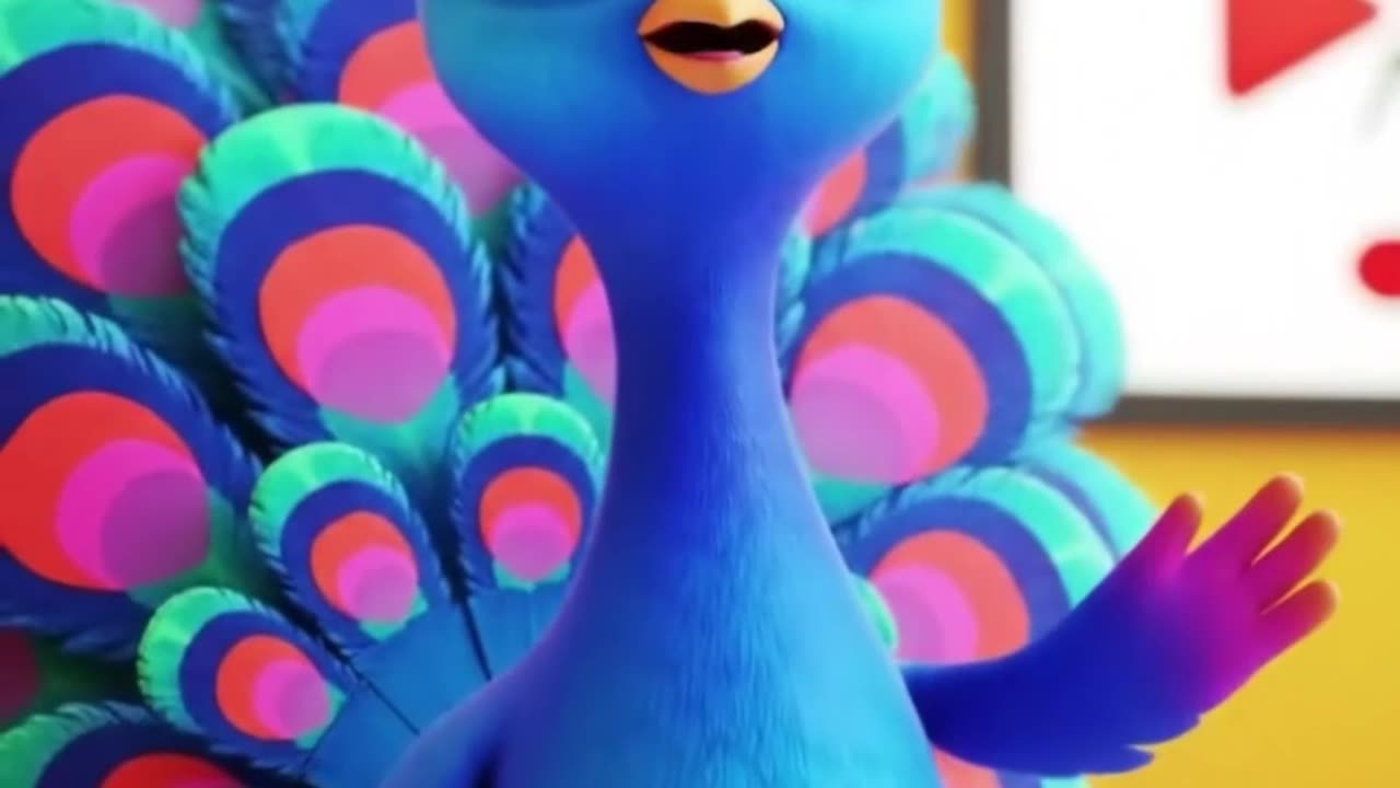 News presentation by the Peacock | Rabbit and Turtle under the sea | AI Cartoon Music | ToonyWorldAi