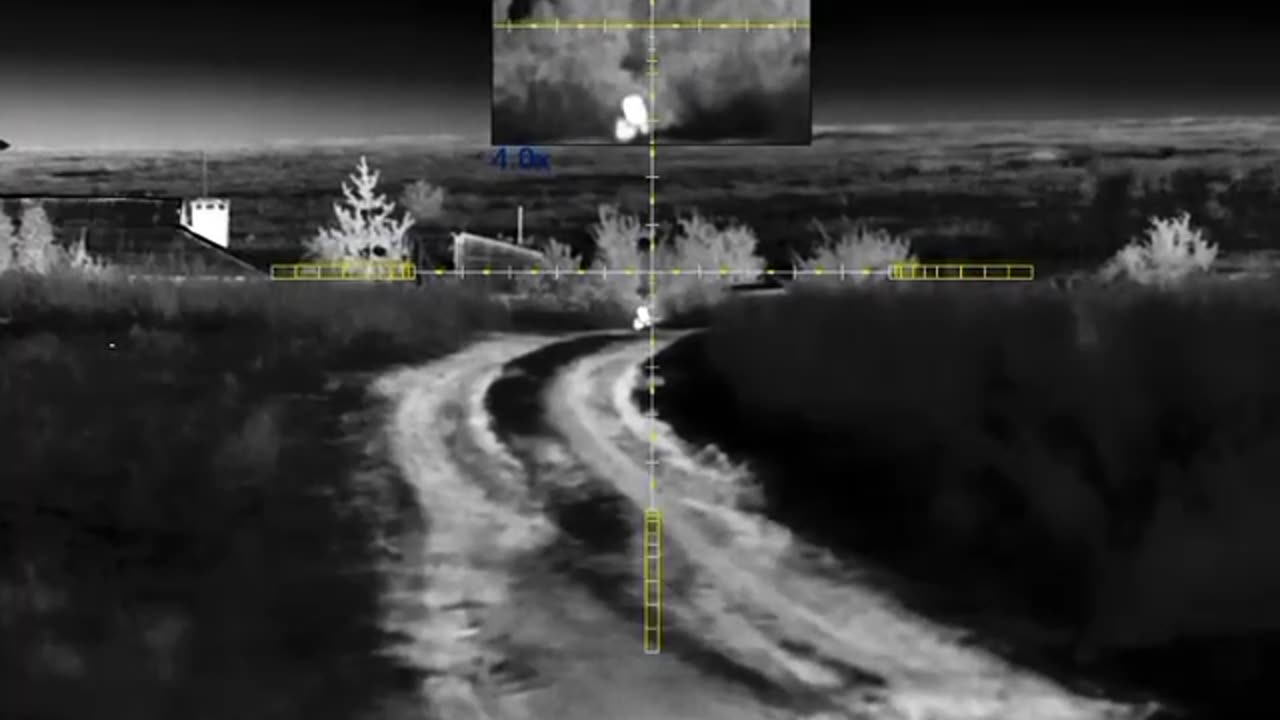 Ukrainian Sniper Drops Russian Machine Gunner