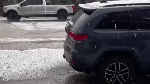 A hailstorm hit Telluride, CO, on Friday,