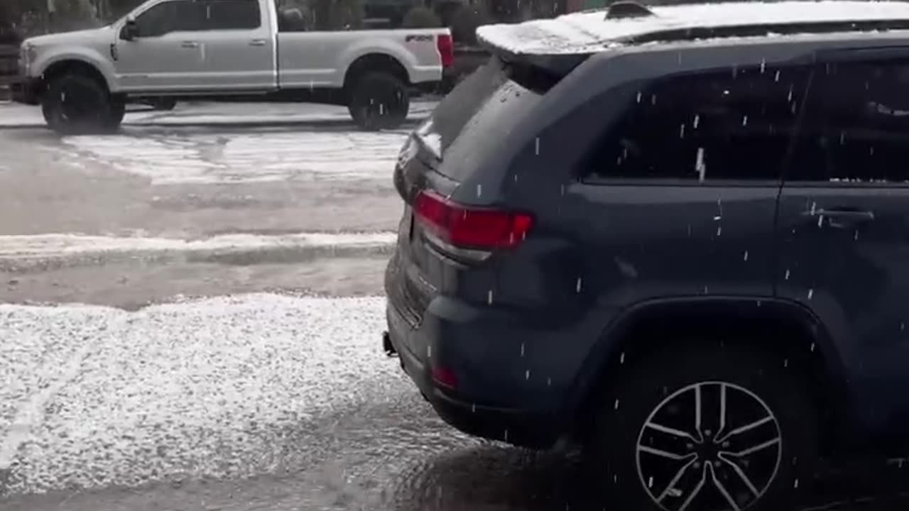 A hailstorm hit Telluride, CO, on Friday,