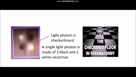 Masonic Checkerboard is LIGHT PHOTONS