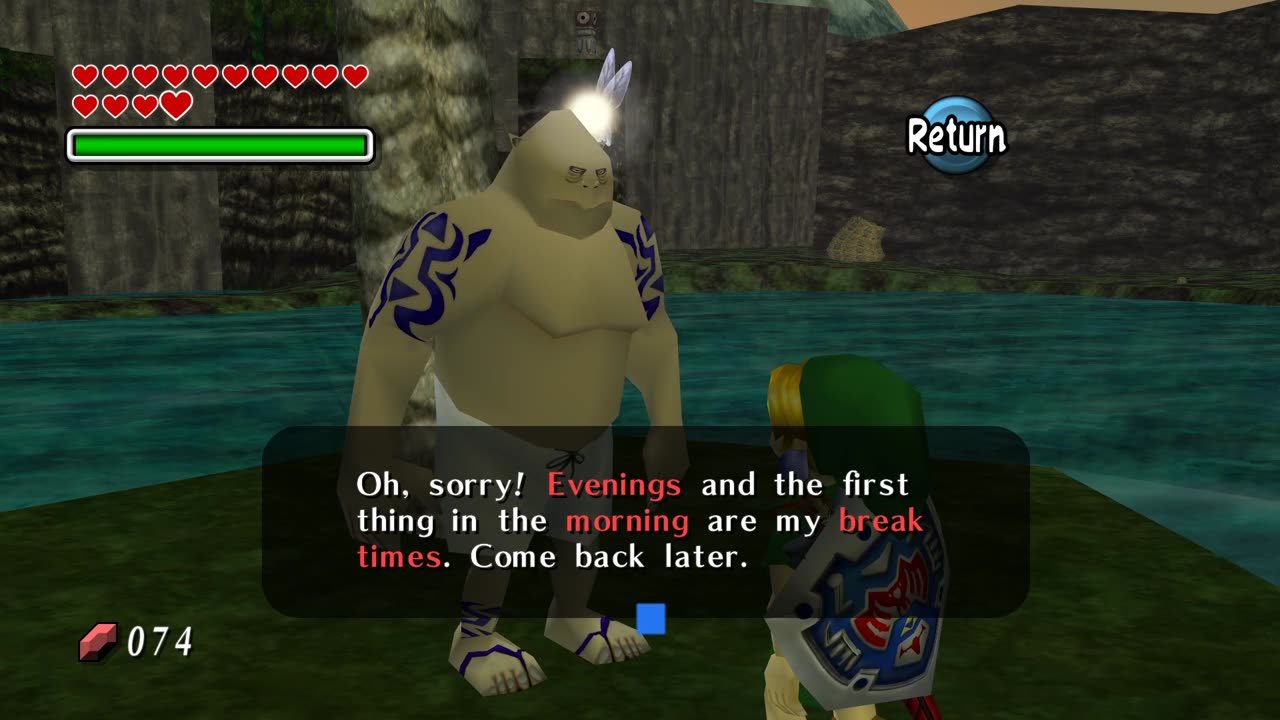 Legend of Zelda Majora's Mask - Island jumping minigame