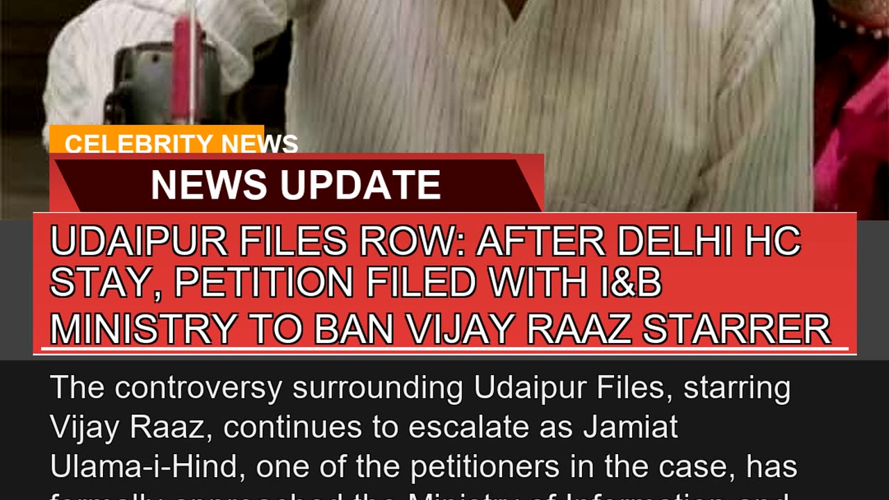 Udaipur Files Row After Delhi Hc Stay Petition F