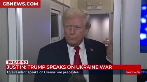 DJT gives an update on the Ukraine war peace deal, adding ‘it is a good deal for both parties