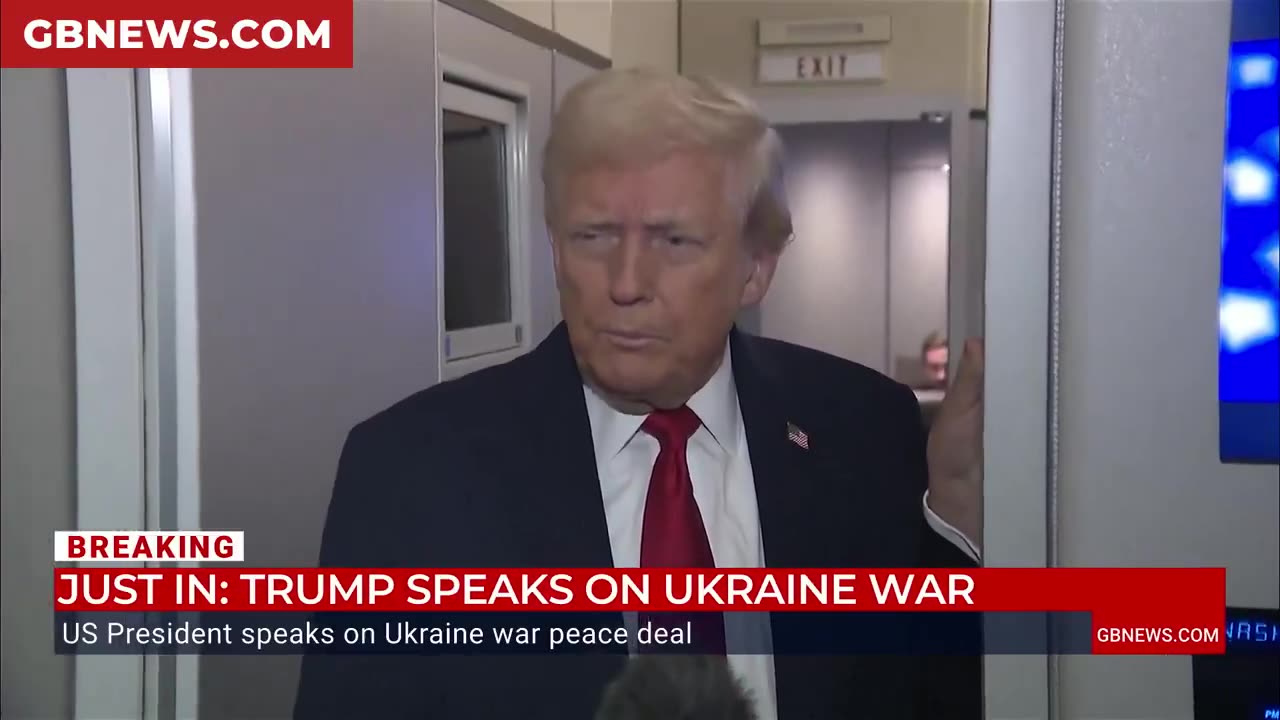 DJT gives an update on the Ukraine war peace deal, adding ‘it is a good deal for both parties
