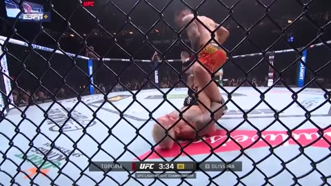 Ilia Topuria Knocks Out Charles Oliveira UFC 317