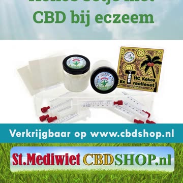 Kokos setje met CBD bij eczeem