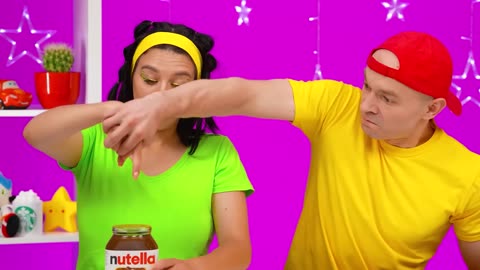 Défi Rapide, Moyenne ou Lent Aliment | Bataille de Cuisine avec la Nourriture par Happy Funny