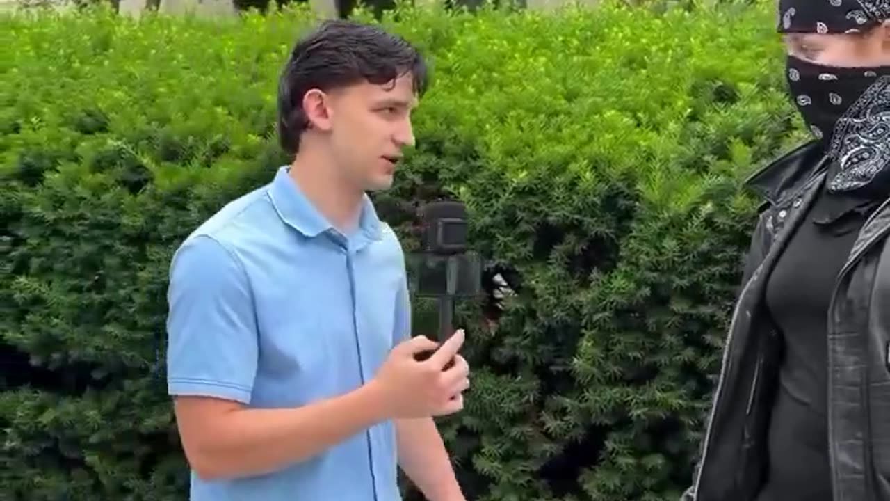 Antifa at a protest