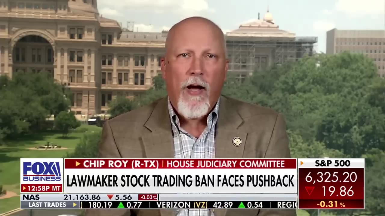 'GET ON WITH IT!': Chip Roy urges ban on congressional stock trading