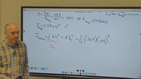Mechanics of Materials: bi-metallic composite beam example