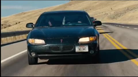 The drive through the desert