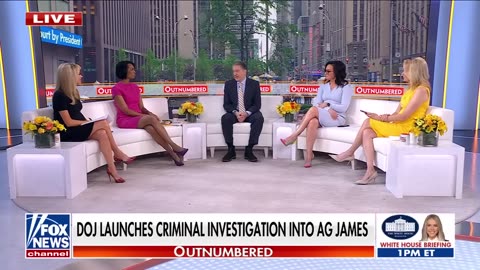 Fox News - Outnumbered - Letitia James confronted by heckler: 'YOU'LL BE IN PRISON!'