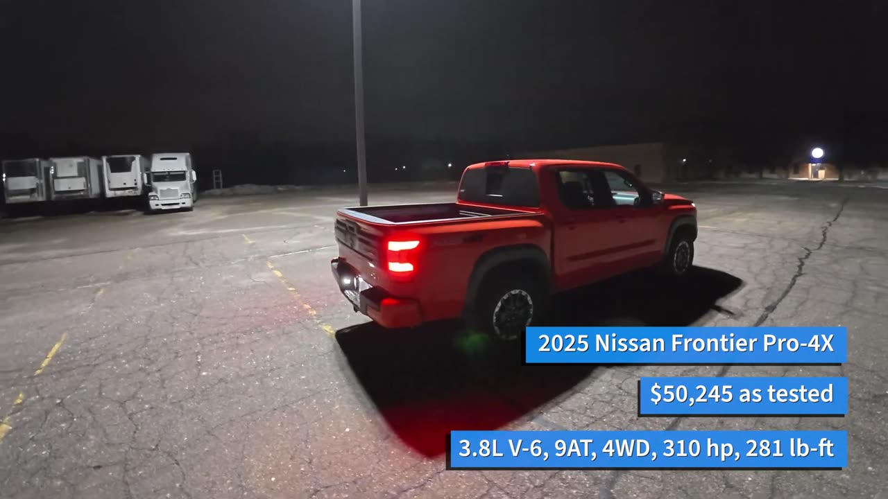 2025 Nissan Frontier Pro-4X - POV Night Drive (Binaural Audio)