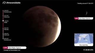 Time-Lapse Blood Moon 🌕 Timelapse of the Sept 7–8, 2025 Total Lunar Eclipse