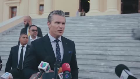 .@SecWar : "President Trump has asked me, and I will ask @SecArmy to the National Guard,...