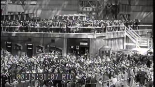 CHRISTENING OF USS ... - CHRISTENING OF USS BON HOMME RICHARD, BROOKLYN NAVY YARD, N. - 428-npc-4614