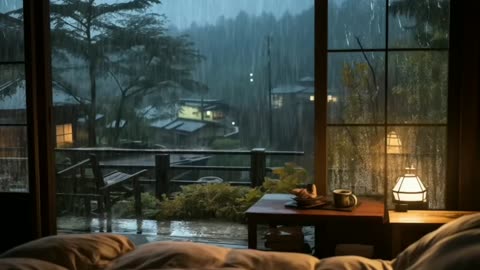 Heavy Rain on Roof – Soothing Thunderstorm for Sleeping