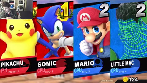 Little Mac And Mario VS Sonic And Pikachu The Pokemon In A Super Smash Bros Ultimate Match