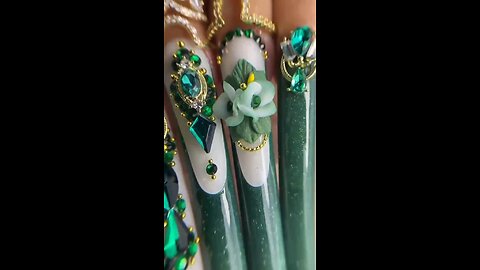 Green Luxury Nails Art | Stylish & Elegant Nail Design Ideas 2025