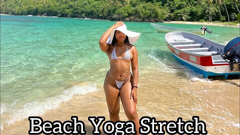 BEACH YOGA STRETCH Morning Routine on the Beach 💫❤️‍🔥