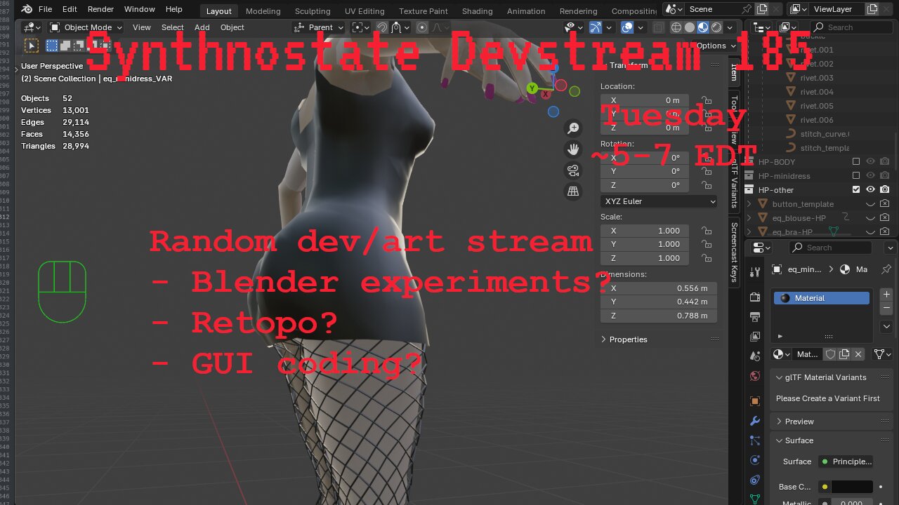Synthnostate Devstream 185 - a quick impromptu devstream