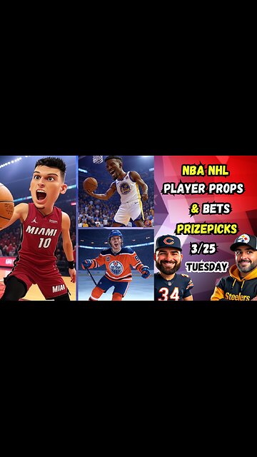 BEST NBA PICKS TODAY FOR PRIZEPICKS | NBA PROPS | NHL | TUESDAY 3/25
