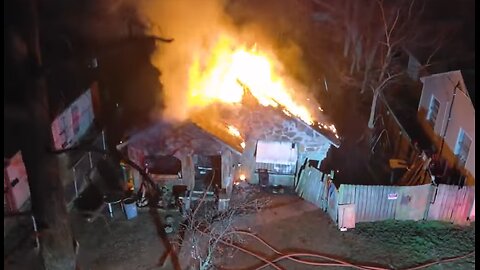 WATCH: House Fire Erupts Early In The Morning As Firefighters Scramble