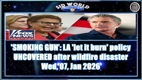SMOKING GUN’_ LA let it burn policy UNCOVERED after wildfire disaster