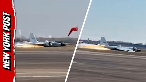 NASA Plane CRASH Lands at Texas Airport