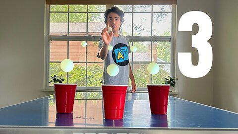 Ping Pong Trick Shots 3