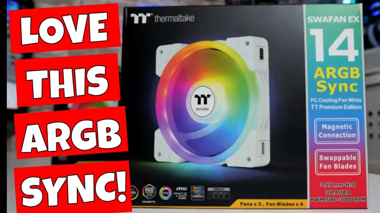 BEST ARGB Fans For Your PC Thermaltake Magnetic SWAFAN EX EX12 EX14 ARGB SYNC