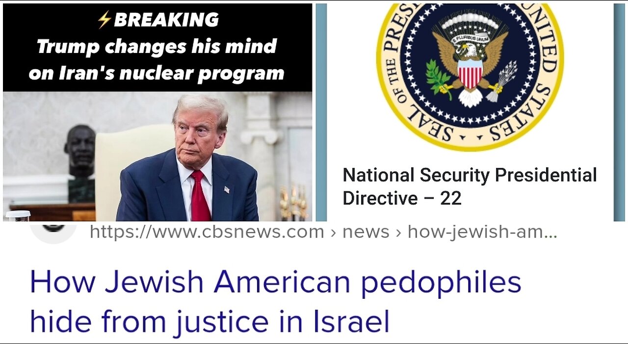 Trump moves against Israel as their domestic operations are defeated