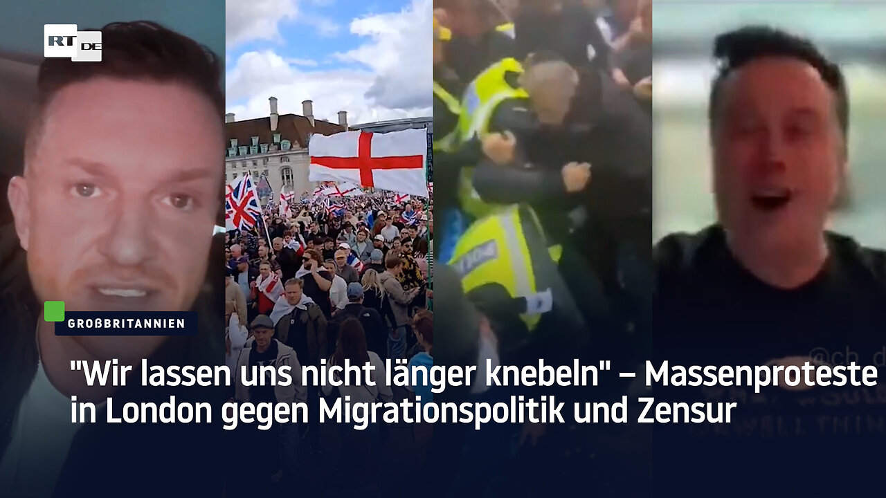"Wir lassen uns nicht länger knebeln" – Massenproteste in London gegen Migrationspolitik und Zensur