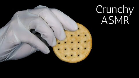 ASMR Cracker Crunch with Latex Gloves (no talking, cracking, snapping, crushing)