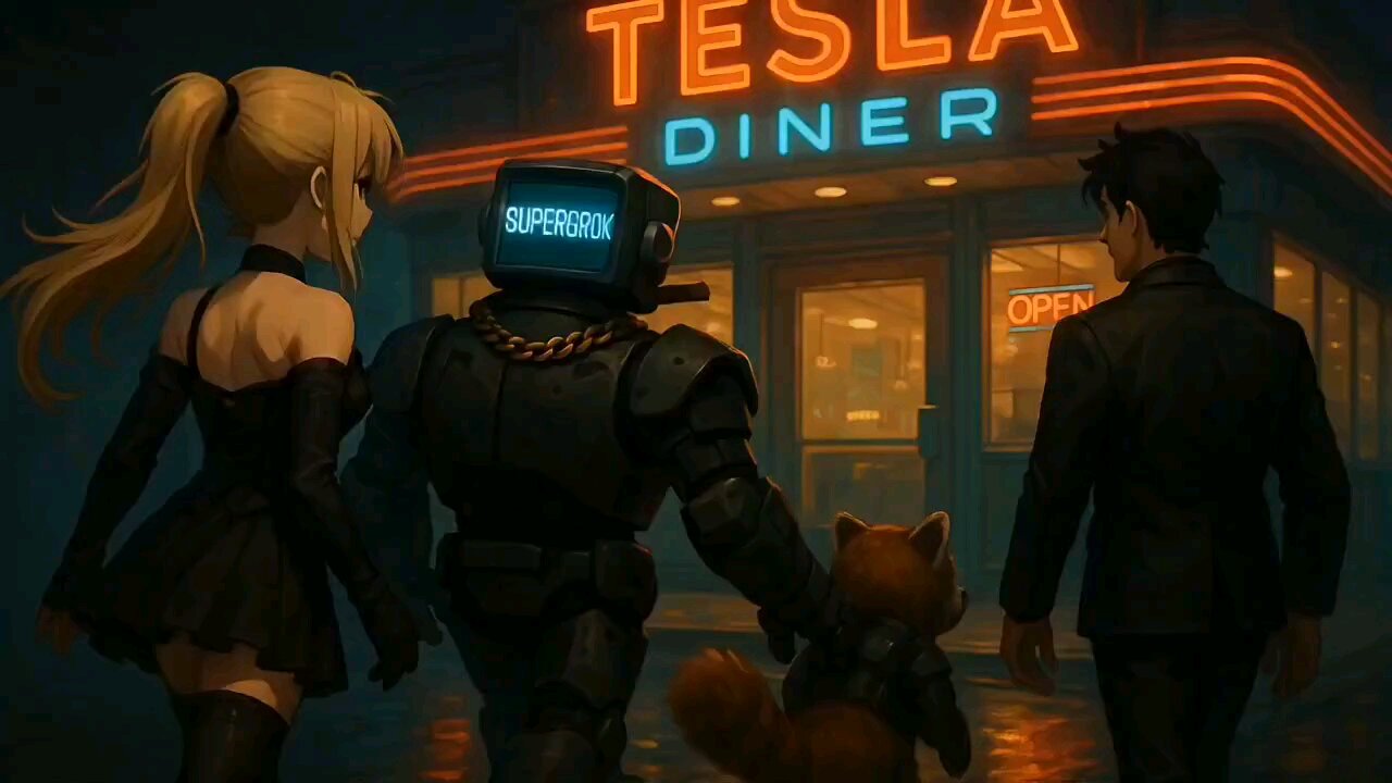 Tesla Diner Elon Musk