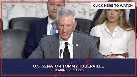 Senator Tuberville Reads Statement from Coach Bruce Pearl at Senate Hearing on Antisemitism
