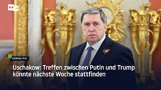 Uschakow: Treffen zwischen Putin und Trump könnte nächste Woche stattfinden