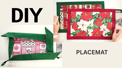 Placemat 🍽🎄 | DIY | Quick Easy Sewing