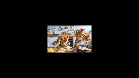 # Mama Cat trims Fur on the Farm and makes Tiger Hat For Kitten At home 😀🏡 🐈😺 🐅🐯