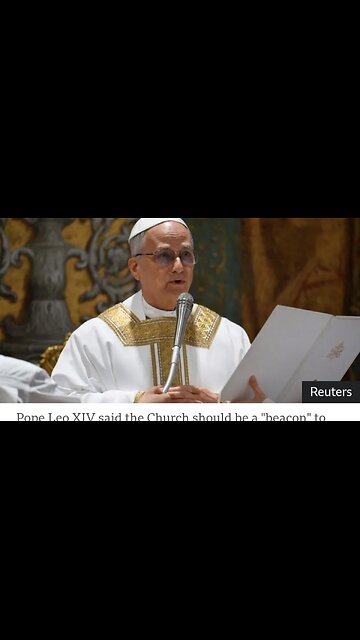 POPE LEO XIV WARNS AGAINS LACK OF FAITH IN FIRST MASS AT VATICAN.