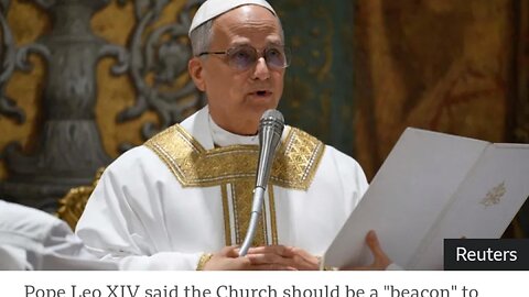 POPE LEO XIV WARNS AGAINS LACK OF FAITH IN FIRST MASS AT VATICAN.