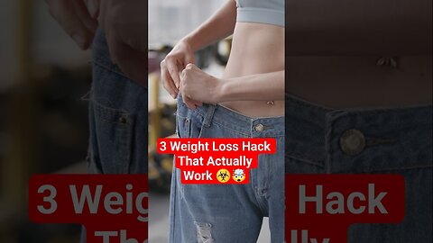 3 EASY Weight Loss Hacks That Actually Work 🤯🔥 | Lose Fat Faster With Simple Habits!